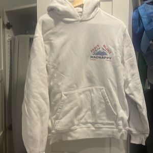 Madhappy size large white sweatshirt